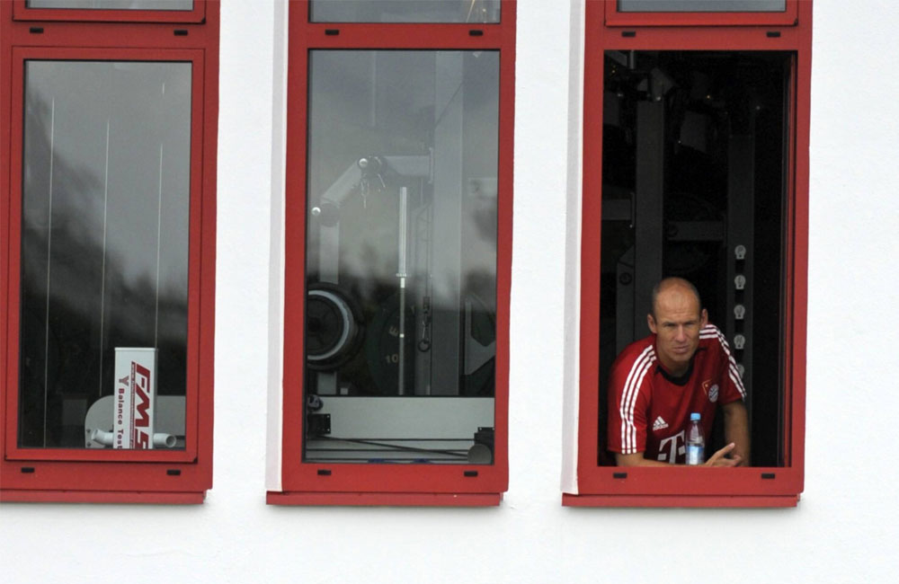 Bayern München – Robben – Athletiktraining; Quelle: Imago