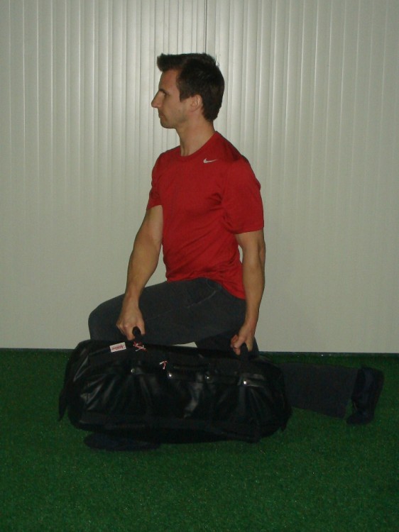 Training mit Sandbags - rotational Lounge