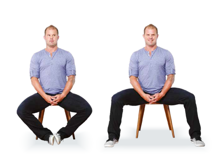 Warum sitzen männer breitbeinig